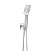 Just Taps Hix Chrome Square Shower Handset, Holder & Hose