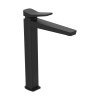 Just Taps Hix Matt Black Tall Basin Mixer