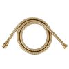Just Taps Vos 1.50m Metal Hose-Brushed Brass