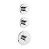 Just Taps Hugo 3 Handle 3 Outlet Thermostatic Shower Valve