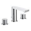 Just Taps Hugo Deck Mounted Basin Mixer With Pop Up Waste