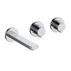 Just Taps Hugo 2 handle wall mounted basin mixer