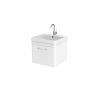Saneux HYDE 50cm 1 drawer wall mounted unit - Matt White