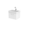 Saneux HYDE 60cm 1 drawer wall mounted unit - Matt White