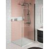 Crosswater Gallery 8 with Toughened Glass Panels & Wall Profile-Matt Black