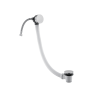 Just Taps Inox Brushed Stainless Steel Slim Click Clack Exofil Bath Waste