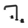 Abacus Iso Pro Deck Mount 3Th Basin Mixer Matt Black