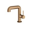 Abacus Iso Pro Mono Basin Mixer Side Handle Brushed Bronze