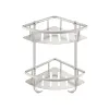 Just Taps Inox Corner Twin Basket Stainless Steel