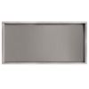 Just Taps Inox Brushed Stainless Steel Shower Niche 600×300mm