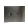 Just Taps Brushed Black Metal Pneumatic Flush Plate 215 mm Wide
