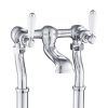 Just Taps Grosvenor Lever Chrome Floorstanding Bath Filler