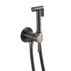 Just Taps Vos Brushed Black Single Lever Douche Set