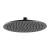 Just Taps Vos Round Overhead Shower 250mm-Matt Black