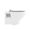 Crosswater Gloss White Wall Hung Toilet Seat