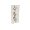 Saneux COS 3-way thermostatic shower valve kit - Brushed Nickel