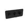 Saneux COS 3 way thermostatic shower valve kit in landscape - Matt Black
