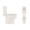 Crosswater Kai S Compact Close Coupled Toilet Open with Cistern & Close Seat