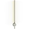 Crosswater Tranquil Pillar Light Brushed Stainless 