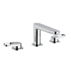 Crosswater LAZO Chrome Basin 3 Hole SetLA135DNC
