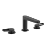 Crosswater LAZO Matt Black Basin 3 Hole Set