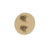 Crosswater LAZO Brushed Brass Crossbox 3 Outlet Trimset