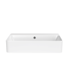 Crosswater Libra 56x42 Semi Recessed Basin 0TH  White Gloss
