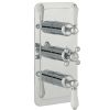 Just Taps Grosvenor Lever Thermostatic Concealed 3Outlet Shower Valve, Vertical