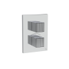 Crosswater LIMIT Chrome Crossbox 3 Outlet Trimset