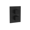Crosswater LIMIT Matt Black Crossbox 3 Outlet Trimset