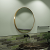 Origins Living Lomax Round Mirror Gold