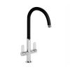 Abode Contemporary Linear Nero Kitchen Mixer Tap