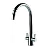 Clearwater Corona C Twin Lever Monobloc Kitchen Sink Mixer Tap