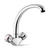 Clearwater Studio Twin Control Monobloc Kitchen Sink Mixer Tap
