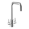 Clearwater Savita U Twin Lever Monobloc Kitchen Sink Mixer Tap