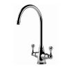 Clearwater Coriolis C Twin Lever Monobloc Kitchen Sink Mixer Tap