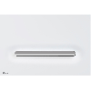 Alca Linka flush plate - matt white/matt chrome