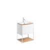 Crosswater   Mada Shelf & Frame 500  Matt White -MA5000SFWM