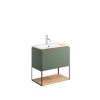 Crosswater Mada Shelf & Frame 600 Sage Green-MA6000SFSGR