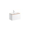 Crosswater Mada 600 Unit with Mineral Marble Basin  Matt White - MA6000DWM