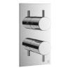 Crosswater MPRO 2 Outlet 2 Handle Thermostatic Shower Valve Chrome