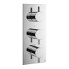 Crosswater MPRO 3 Outlet 3 Handle Thermostatic Bath Shower Valve Chrome
