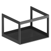 GSI Nubes 60 x 50 Black Metal Frame With Laminate Wood Shelf