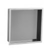 Just Taps Evo Florence Inwall Square Wall Mounted Shower Niche 300mm - Chrome