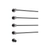Just Taps ONYX  Electric Only Towel Rail Brushed Black Finish 
