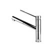 Gessi Oxygen top lever monobloc mixer with swivel spout and pull-out twin jet spray