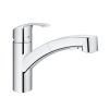 Grohe Eurosmart top lever monobloc with swivel spout and pull-out dual spray