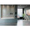 Crosswater Optix Hinged Bath Screen 180° 900x1500 Brush Stainless Left