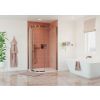 Crosswater Optix 10 Offset Quadrant 1200x900 Left Hand Brushed Bronze 