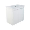 Just Taps Pace 600 wall mounted unit with two doors – White